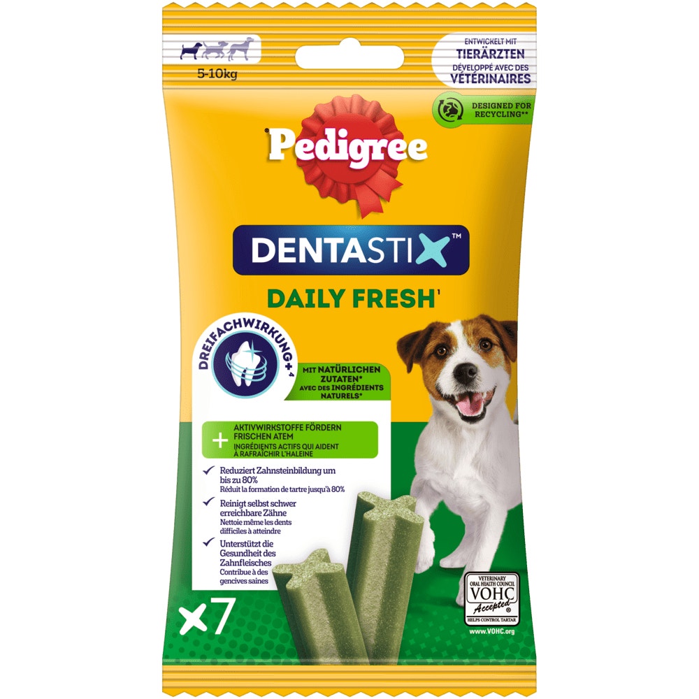 PEDIGREE® DENTASTIX™ Daily Fresh kleine Hunde, 7, 28 & 35 Stück