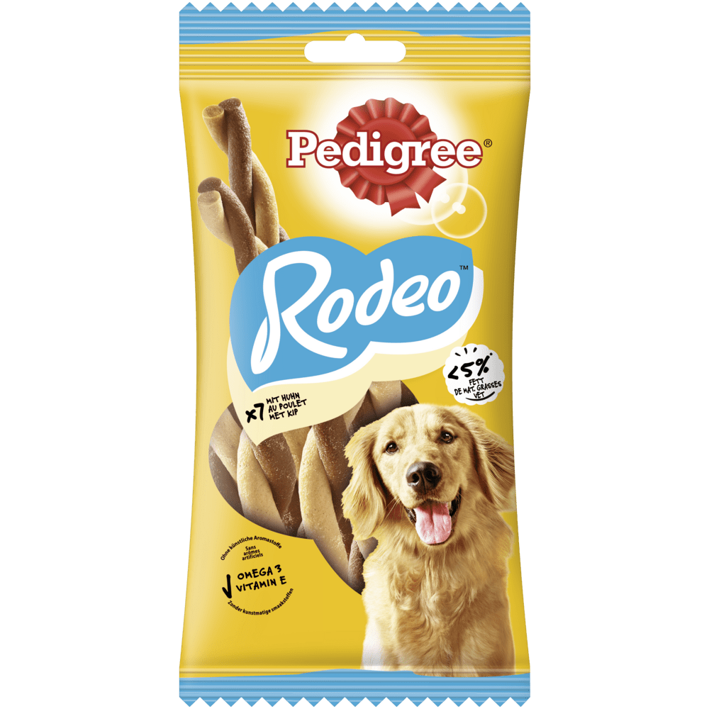 PEDIGREE® RODEO™ mit Huhn, 7 Stück