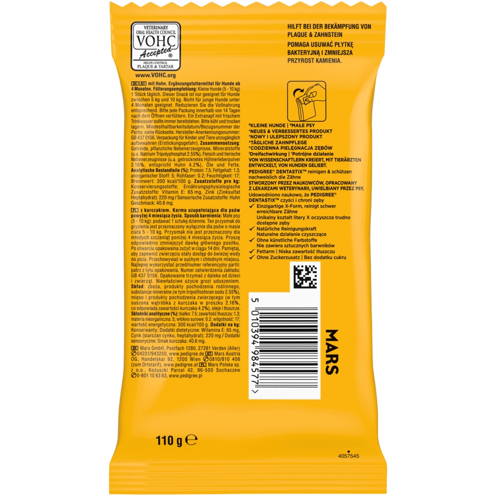 PEDIGREE® DENTASTIX™ Daily Oral Care kleine Hunde, 7, 28, 35, 56, 70 & 105 Stück