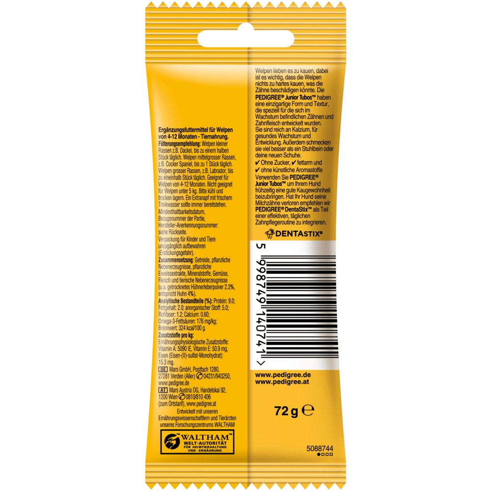 PEDIGREE® DENTA TUBOS™ Junior mit Huhn, 3 Stück