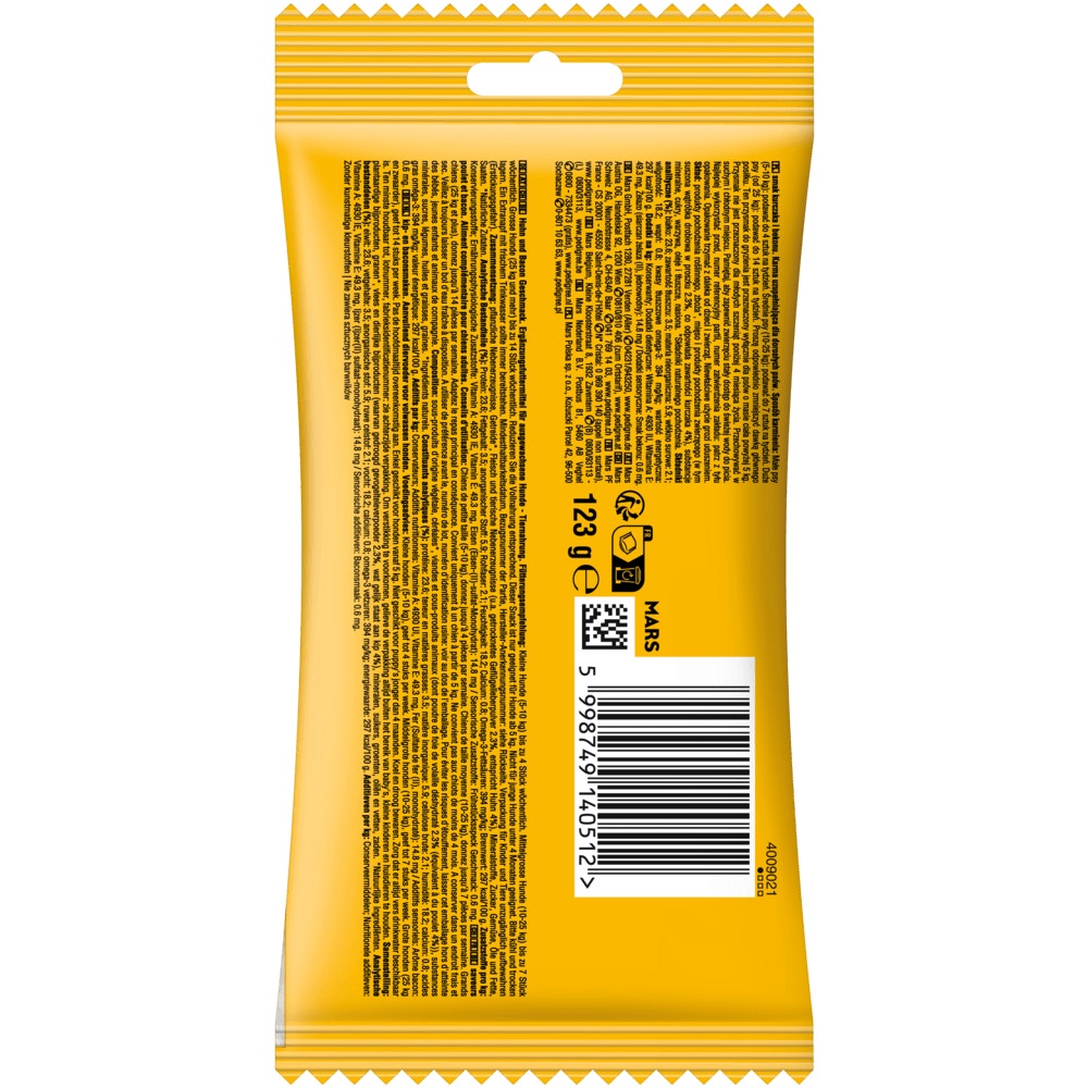 PEDIGREE® RODEO™ Duos mit Huhn & Bacon Geschmack, 7 Stück