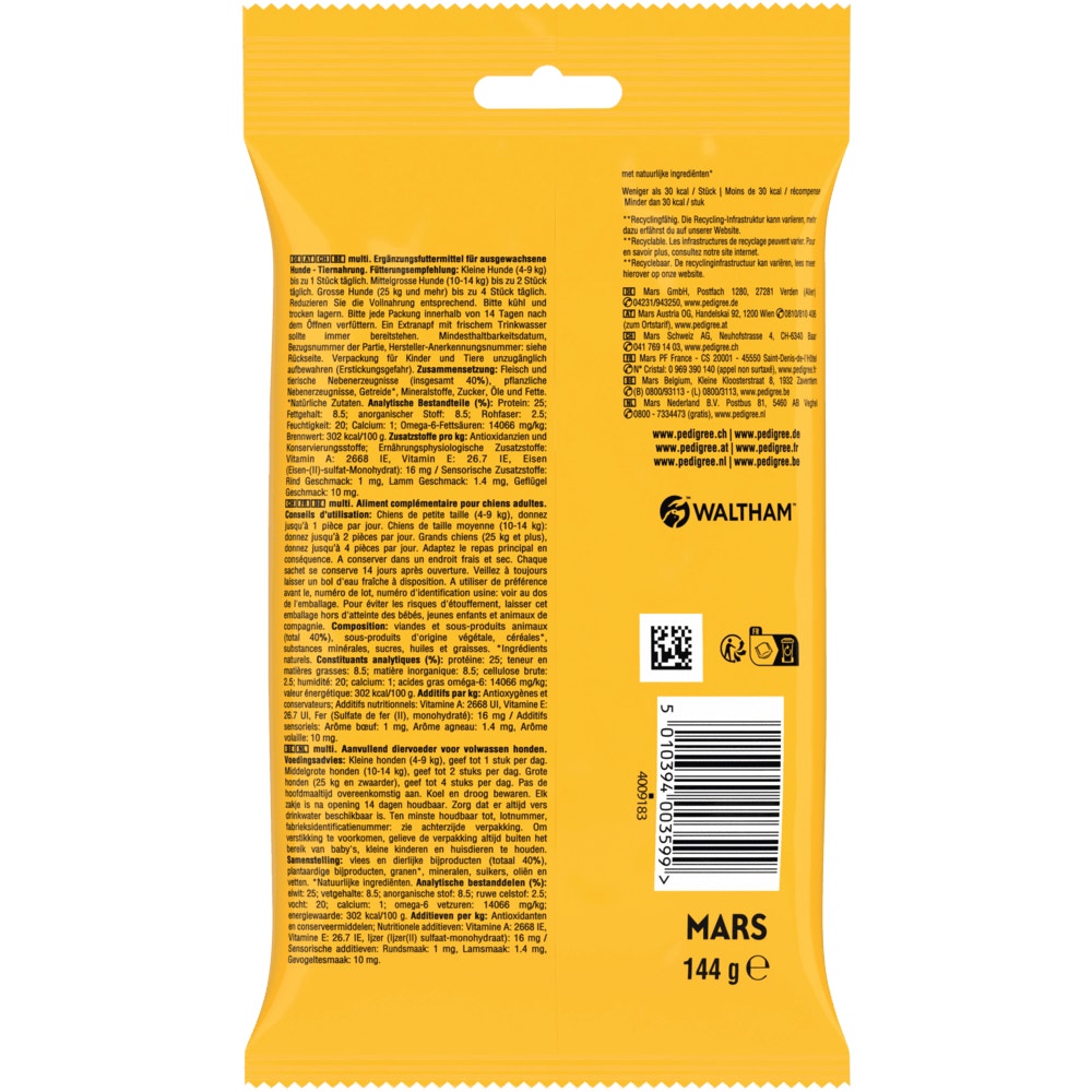 PEDIGREE® SCHMACKOS™ Multi Mix, 20 Stück