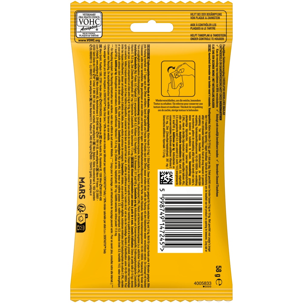 PEDIGREE® DENTASTIX™ LIGHT für kleine Hunde, 7 & 35 Stück