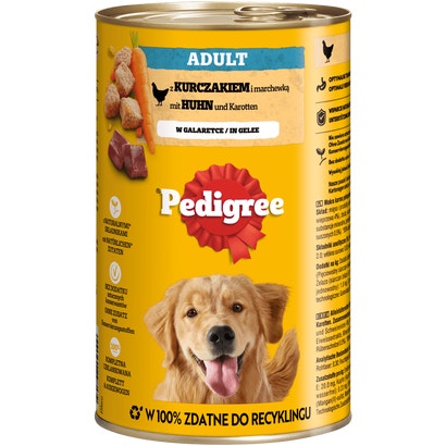 Nassfutter Adult Huhn & Karotte in Gelee, Dose