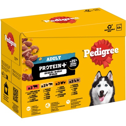 PROTEIN+™ in Gelee 4 Varietäten, Portionsbeutel