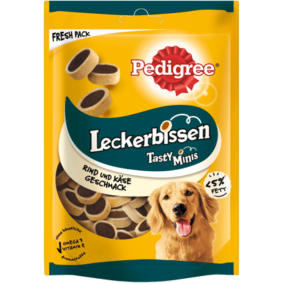Leckerbissen Tasty Minis mit Rind & Käse Geschmack, 140g