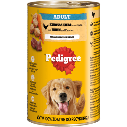 Adult mit Huhn & Karotte in Gelee, Dose