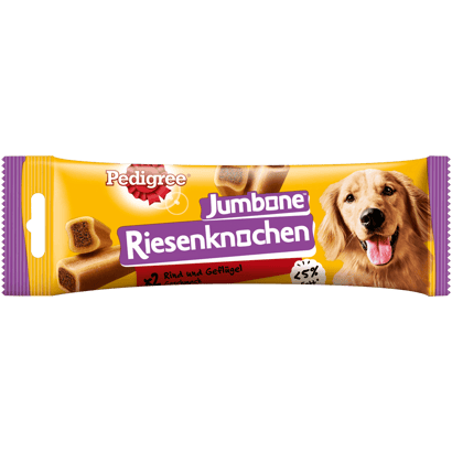 JUMBONE™ Riesenknochen Medium mit Rind und Geflügel Geschmack, 2 Stück