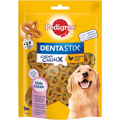 DENTASTIX™ CHEWY CHUNX™ mit Huhngeschmack, Max 15kg+, 68g