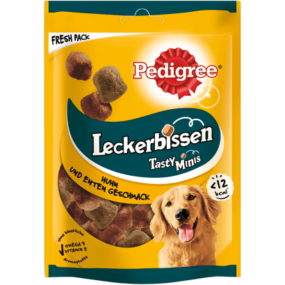 Leckerbissen Tasty Minis mit Huhn und Enten Geschmack, 130g