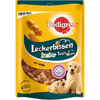 Leckerbissen Tasty Minis Junior mit Huhn, 125g