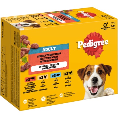 Gemischte Selektion in Gelee 4 Varietäten, Portionsbeutel