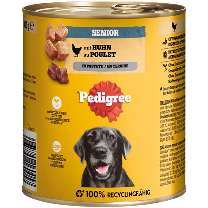 Senior mit Huhn in Pastete, Dose
