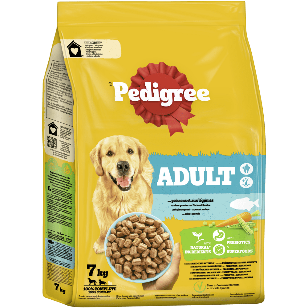 PEDIGREE® Trocken für mittelgroße &amp; große Hunde Fisch 7kg &amp; 12kg ...